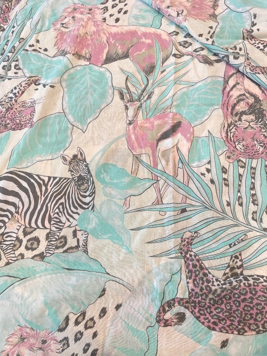 Other - 2 Yards Vintage Safari Fabric Beth Ravitz for Just In Materials Design Inc.